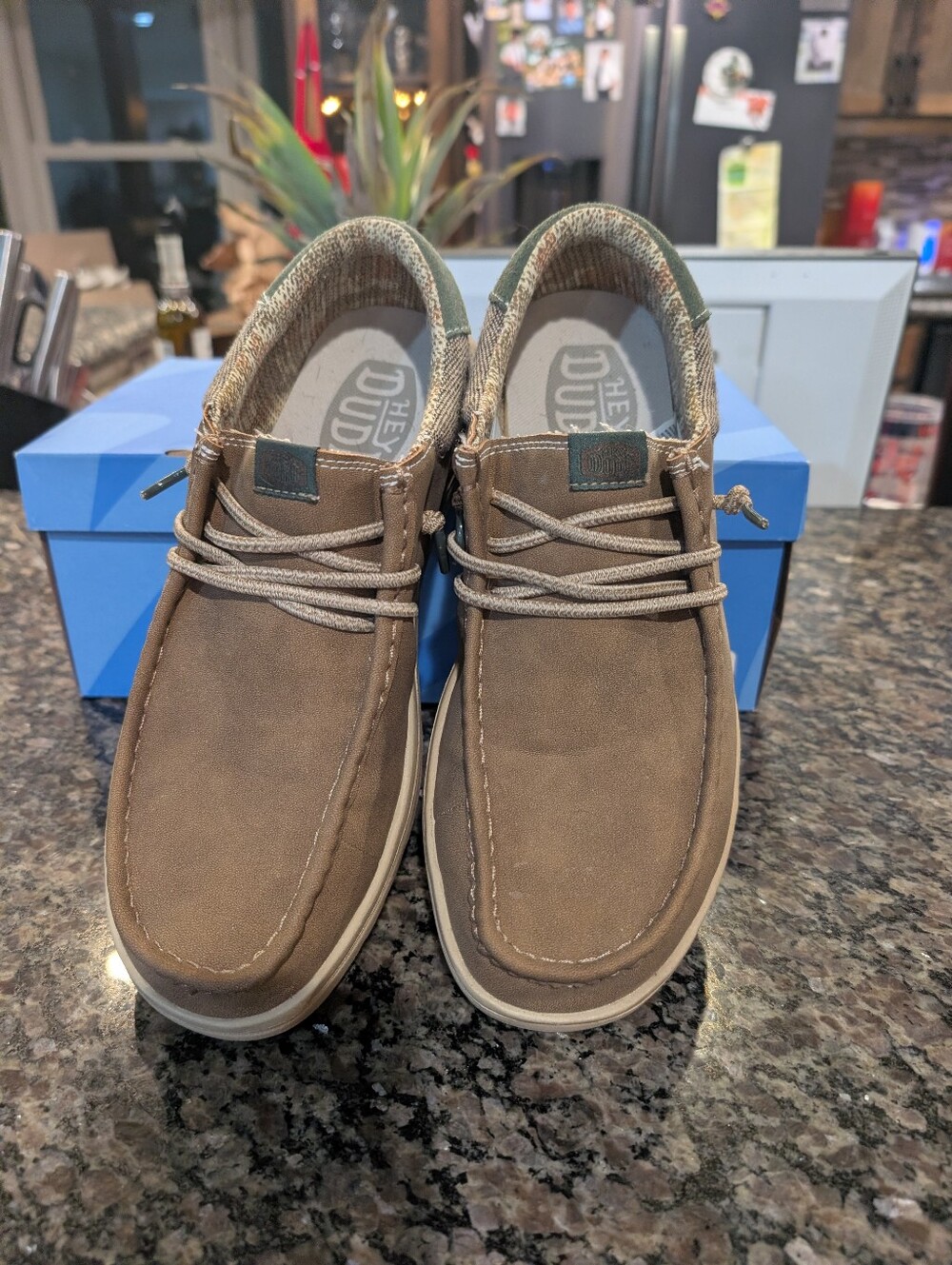 Hey Dude Men's Paul Nut Brown Suede Slip-On Casual Loafers